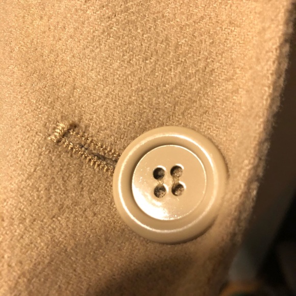 acne studios avalon wool and cashmere coat tan - Picture 5 of 8